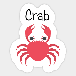 Red Crabby Crab Sticker